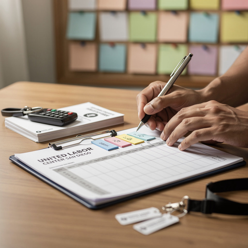 United Labor Center San Diego event calendar and schedule for union meetings and workshops