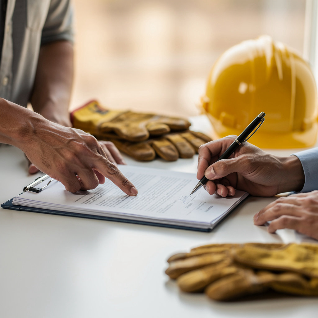 United Labor Center San Diego team member discussing union services and support with a local worker